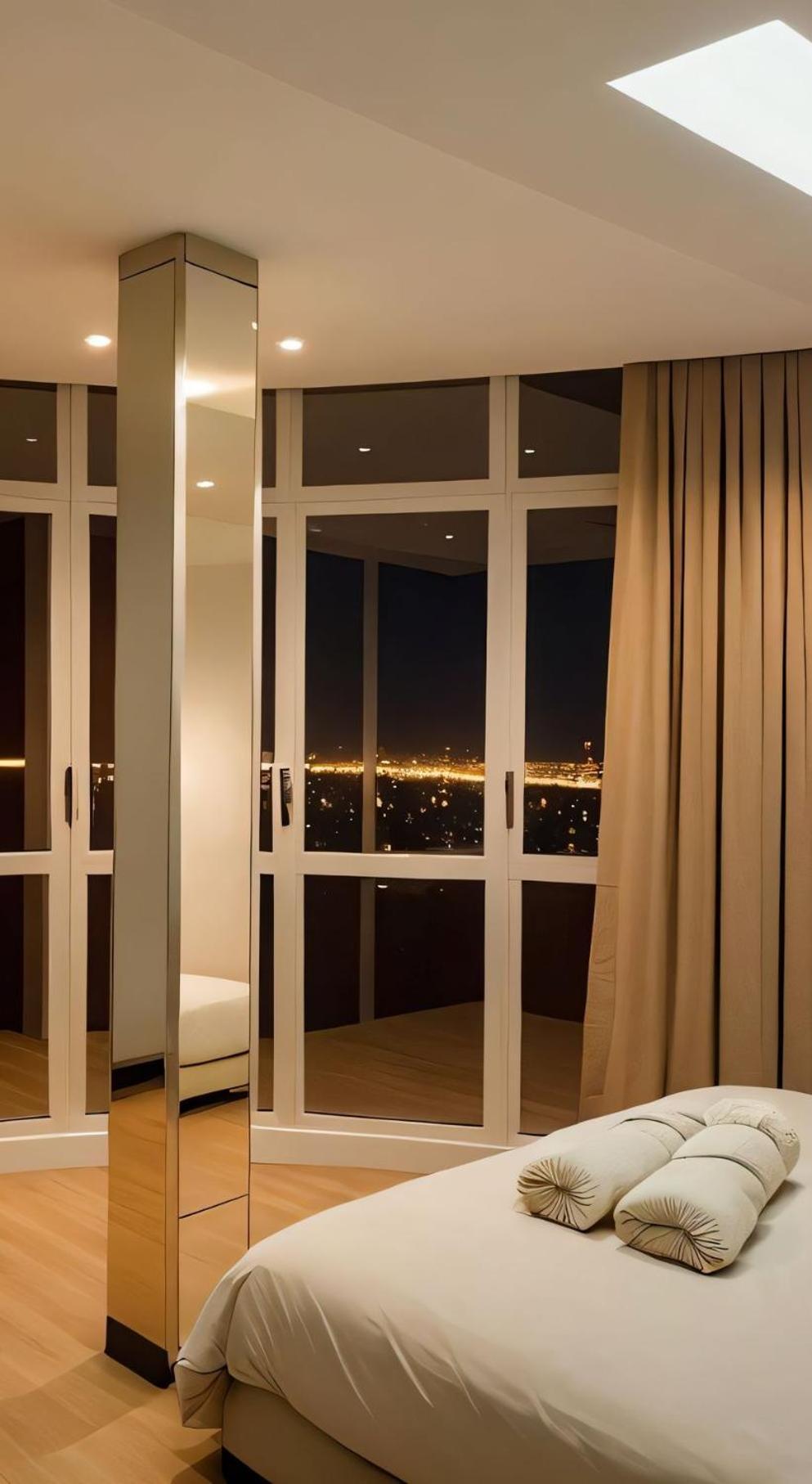 Amazing Appartement " Avec Climatisation " Au Centre Ville En Face Hilton & Gare Train De Tgv De Tanger 2N Exteriör bild